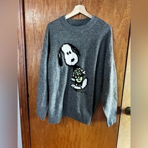 NWT American Eagle Snoopy Skeleton Sweater, size small